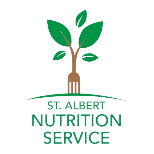 st albert nutrition service logo with green text